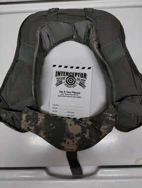 USGI OTV IBA Interceptor Body Armor Yoke Collar And Throat Protector Combo GWOT